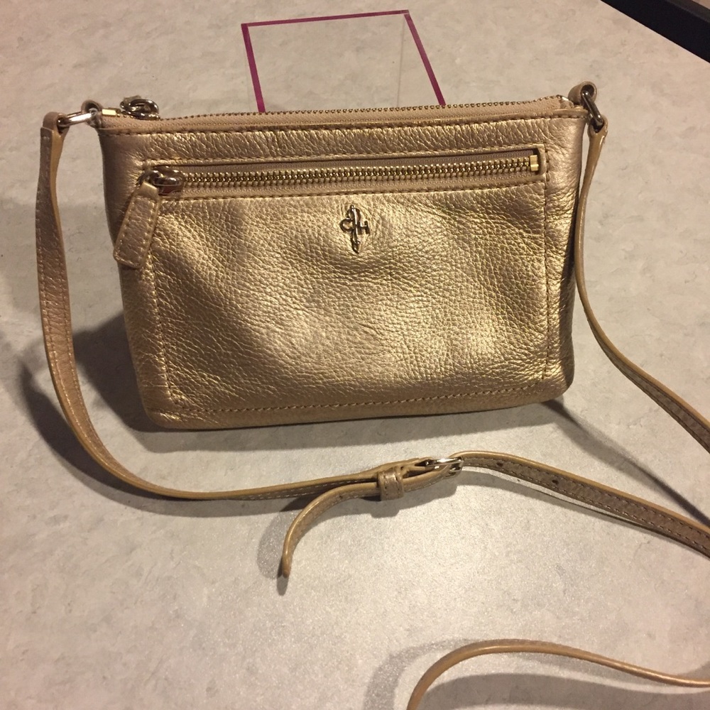Cole Haan Small Gold Crossbody